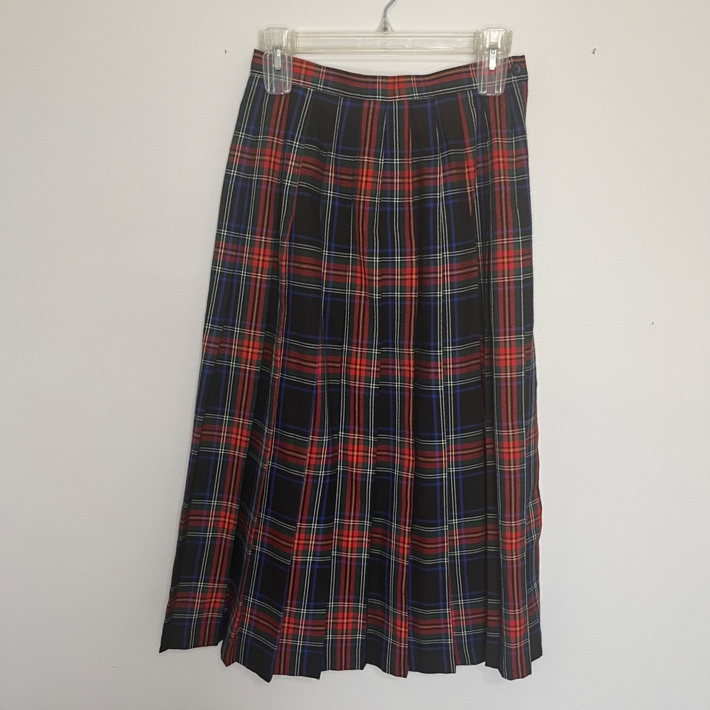 Vintage Westbound Plaid Pleated Skirt Women's 8P Academia Schoolgirl Preppy